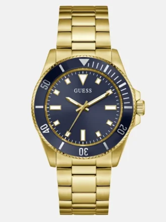 Goldfarbene Analoguhr