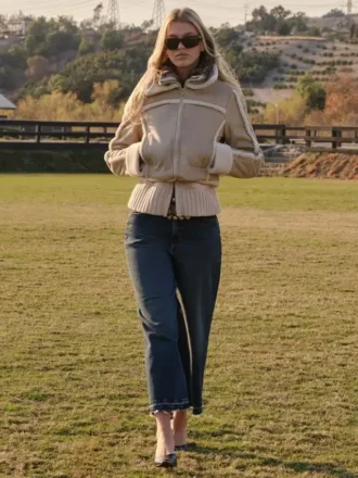 Jacke aus Kunstfell